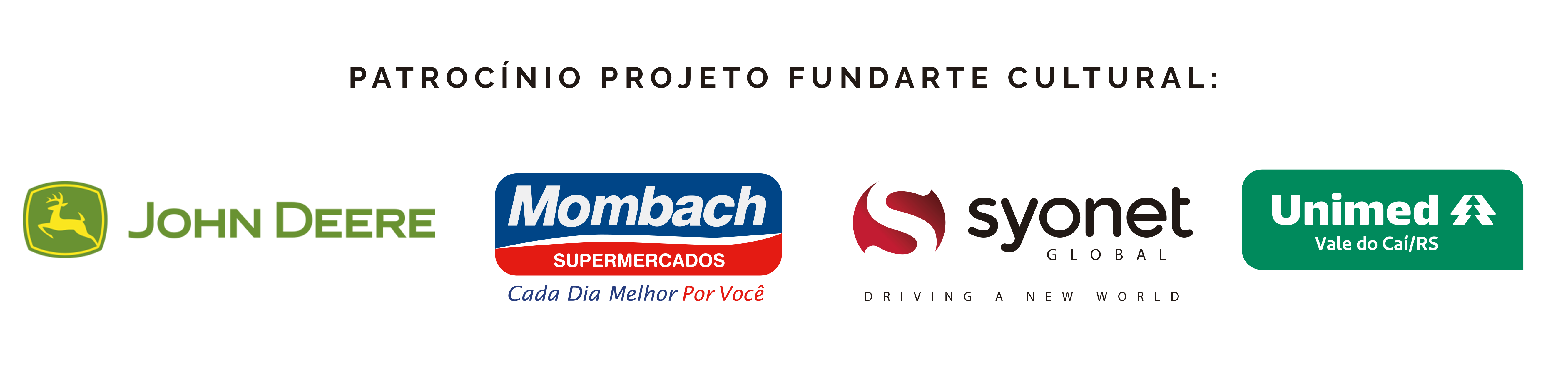 PATROCÍNIO CULTURAL PATROCÍNIO CULTURAL